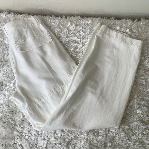 H & M White Cargo Pants Sz 4 see description - Picture 1 of 8